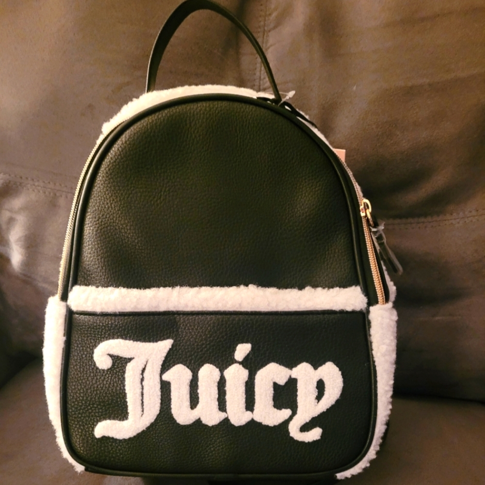 Juicy Couture fuzzy backp